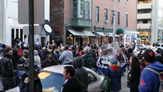 Romney Occupy Philly Philadelphia Protest Giant Steps Tom Lincoln 3D